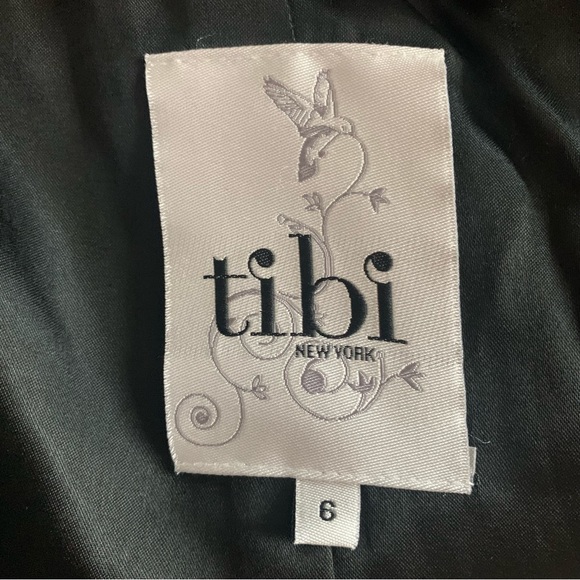 TIBI Wool Plum Coat With Ruffle Detail and Toggle Closure Size 6 - Picture 2 of 16